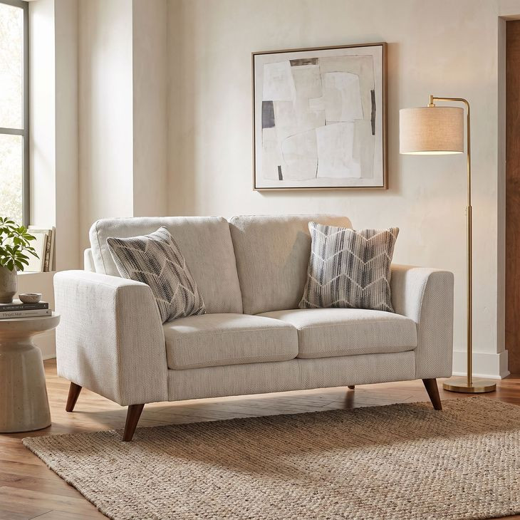 Broadway Off White Loveseat