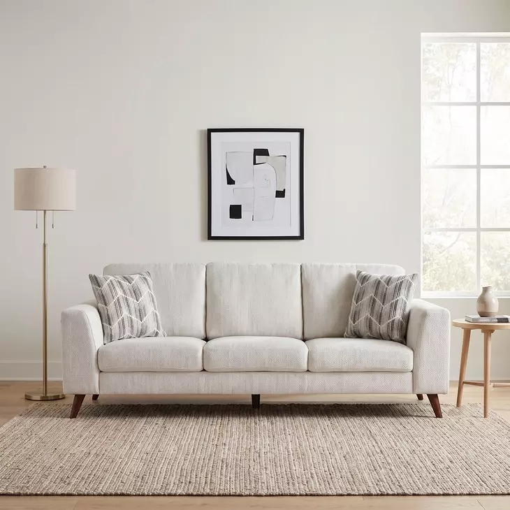 Broadway Off White 87" Sofa