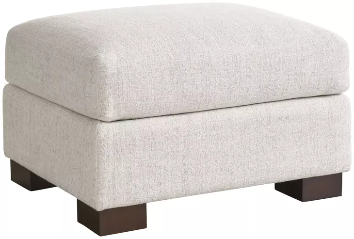 Brooklyn Monique Linen Performance Fabric Rectangular Ottoman