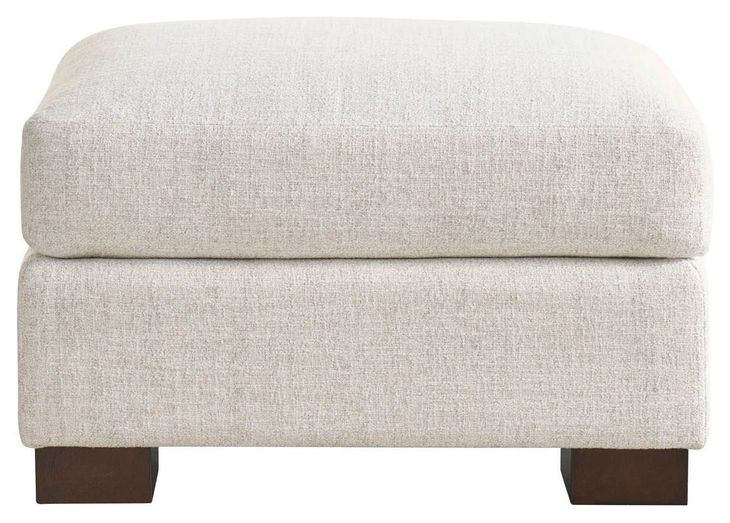 Marlowe Monique Linen Performance Fabric Rectangular Ottoman