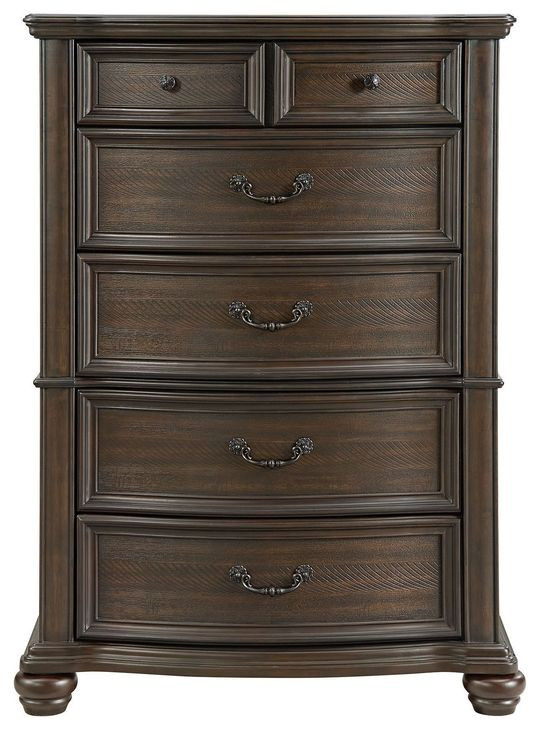 Rosalinda Mahogany 5 Drawer Chest