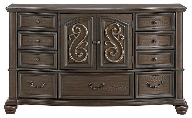 Rosalinda Mahogany 7 Drawer Dresser