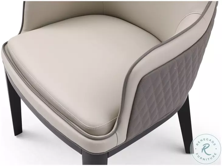 Brunswick Light And Dark Gray Arm Chair Set of 2