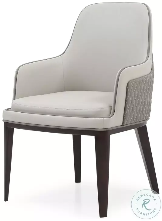 Brunswick Light And Dark Gray Arm Chair Set of 2