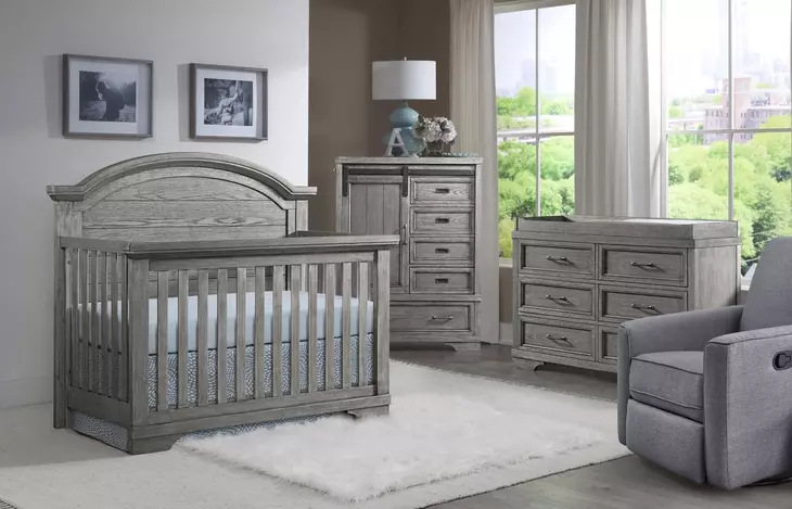 Foundry Brushed Pewter 6 Drawer Dresser