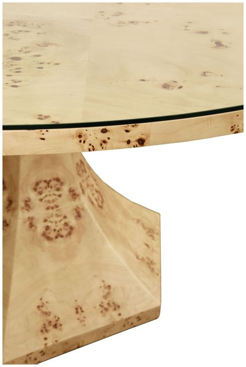 Bryce Brown 60" Round Glass Top Dining Table