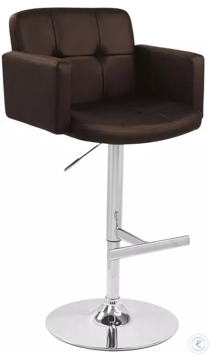 Stout Brown Adjustable Bar Stool