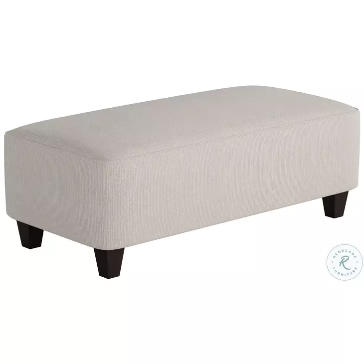 Truth or Dare Salt Off White Rectangular Cocktail Ottoman