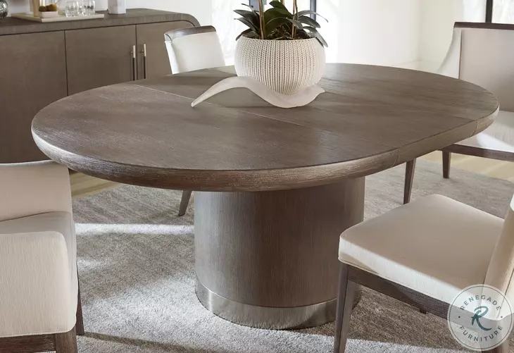Modern Mood Dark Brown Round Extendable Dining Table