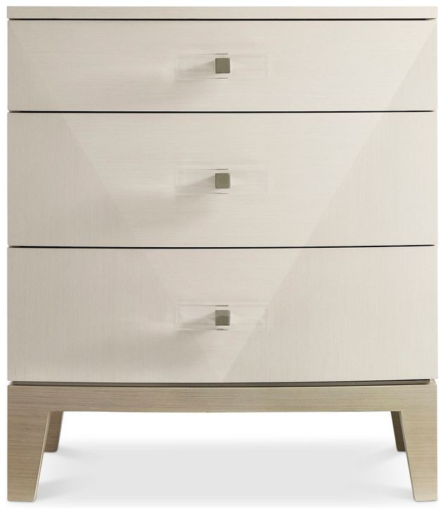 Axiom Linear Grey And White 26" Nightstand