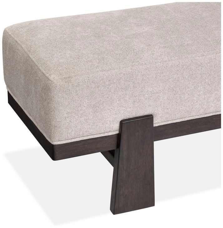 Tauren Gray Upholstered Bench