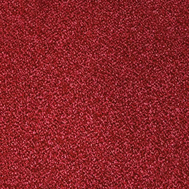 Pumpkin Red Upholstered Swivel Chair and Round Ottoman