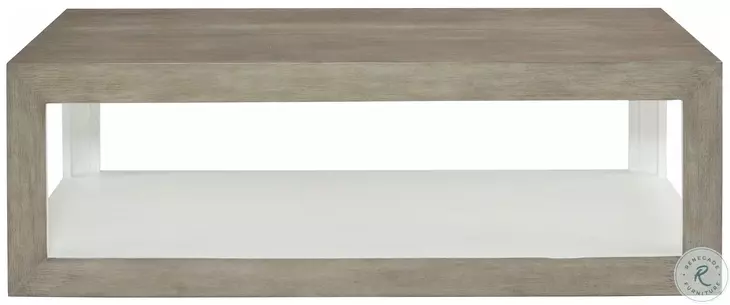 Oldham Rustic Grey And White Plaster Cocktail Table