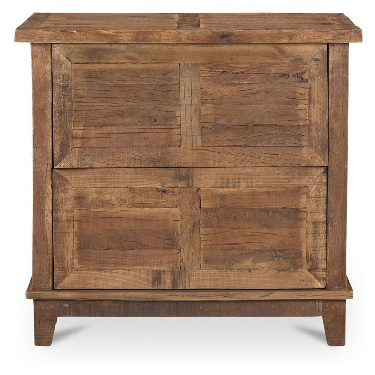 Augusta Brown 2 Drawer Nightstand