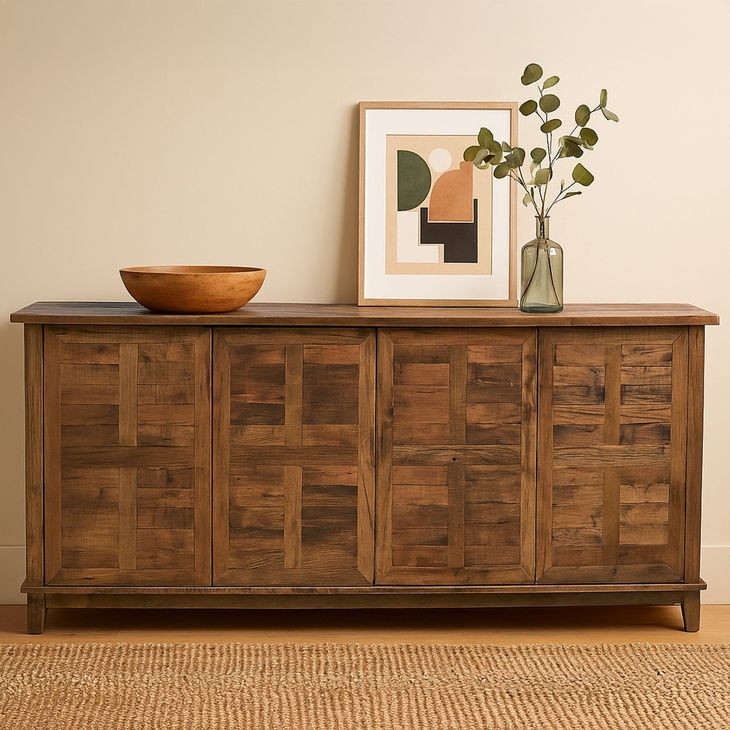 Augusta Brown 4 Door Sideboard
