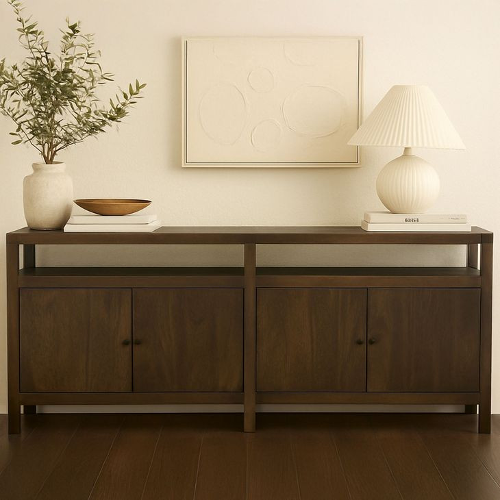 Windsor Dark Brown 4 Door Sideboard
