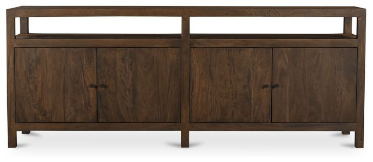 Windsor Dark Brown 4 Door Sideboard