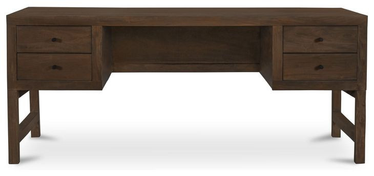 Windsor Dark Brown 72" Writing Desk