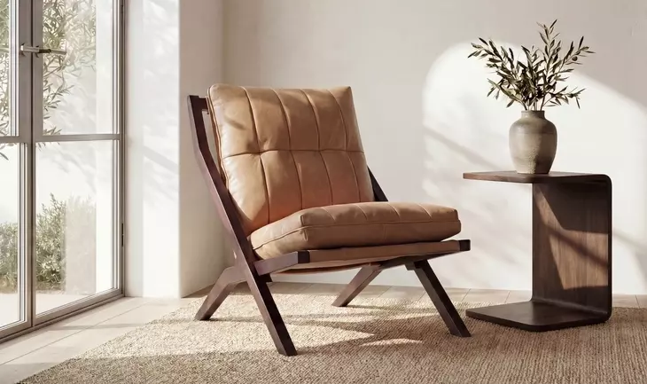 Carrie Dark Brown Rectangular Side Table