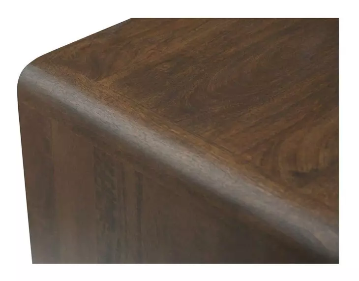 Carrie Dark Brown Rectangular Side Table
