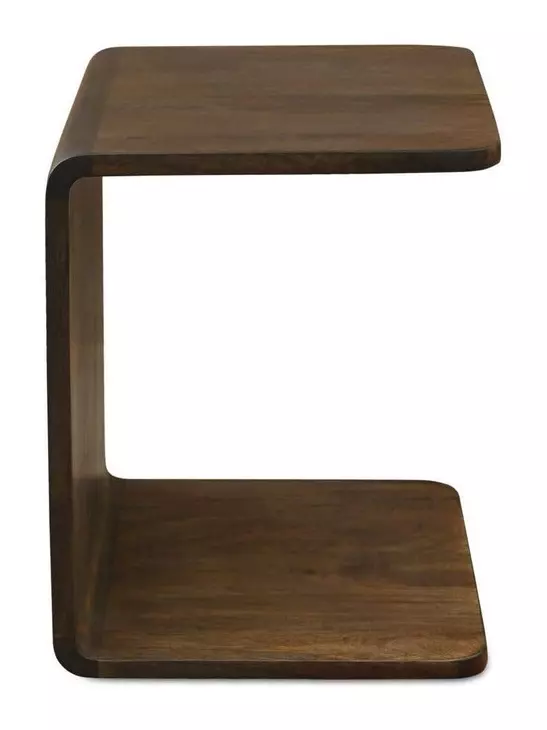 Carrie Dark Brown Rectangular Side Table