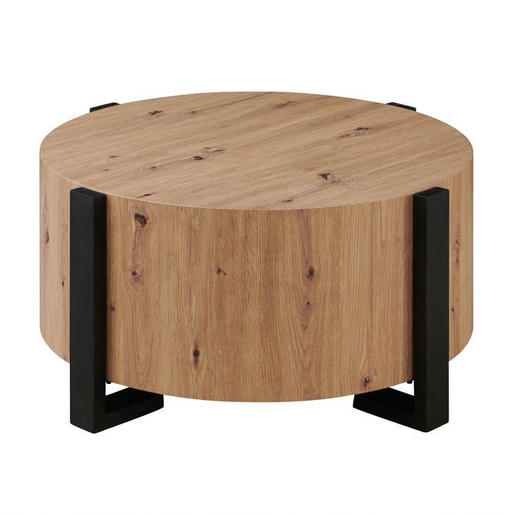 Darcie Brown Round Cocktail Table