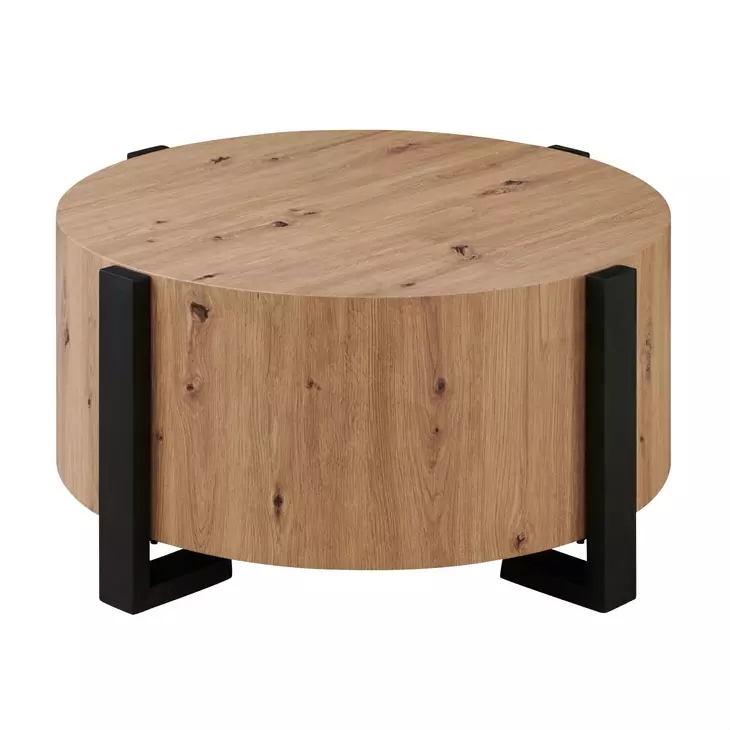 Darcie Brown Round Cocktail Table