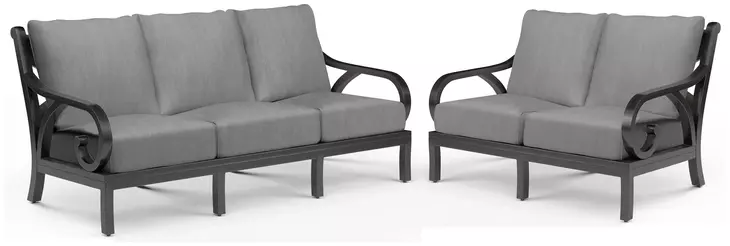Monterey Canvas Granite Outdoor Living Room Set