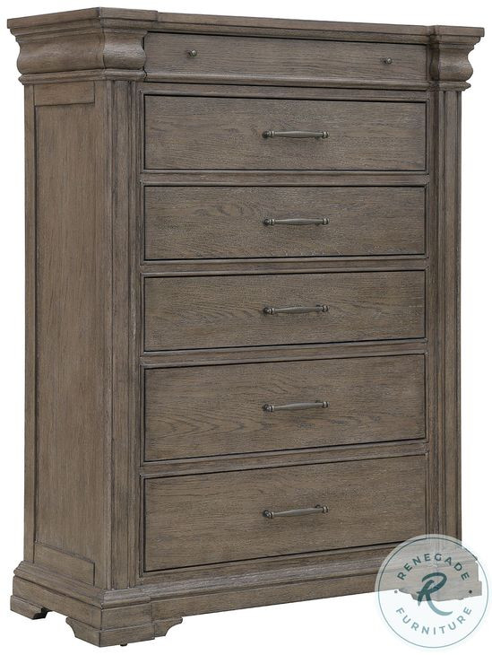 Madison Ridge Natural Bark 6 Drawer Chest
