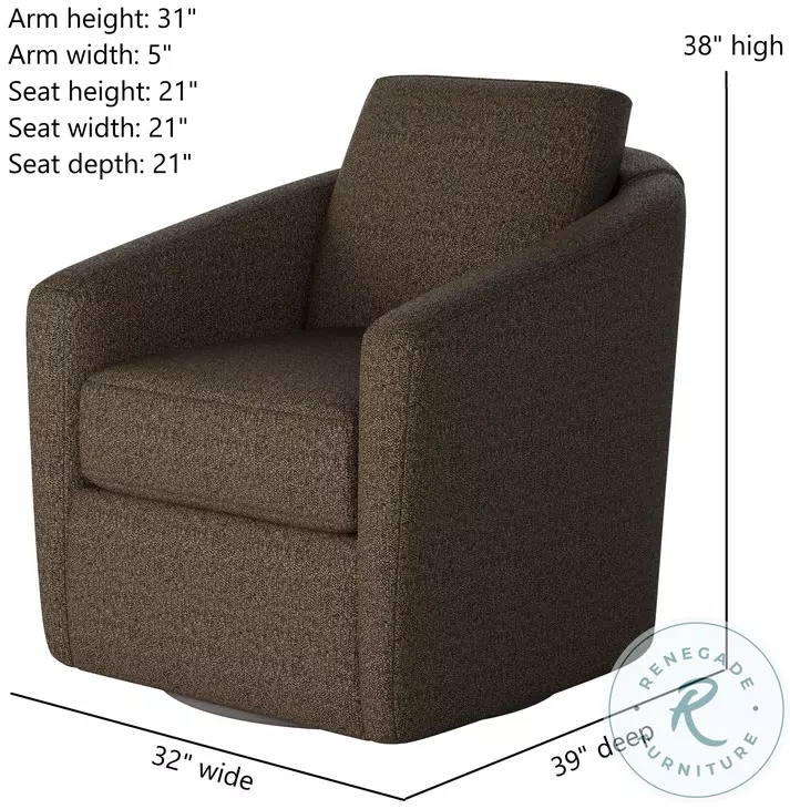 Daisey Journey Toffee Swivel Glider