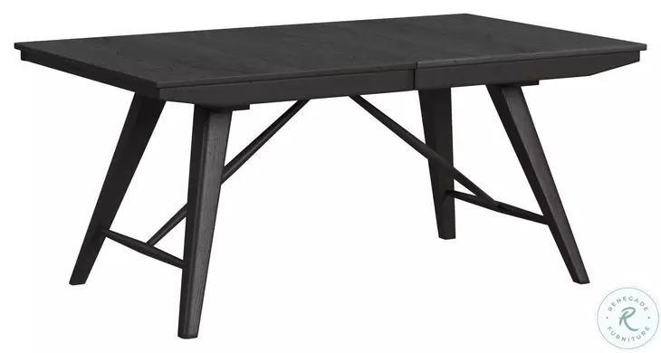 Bayside Black Extendable Trestle Dining Table