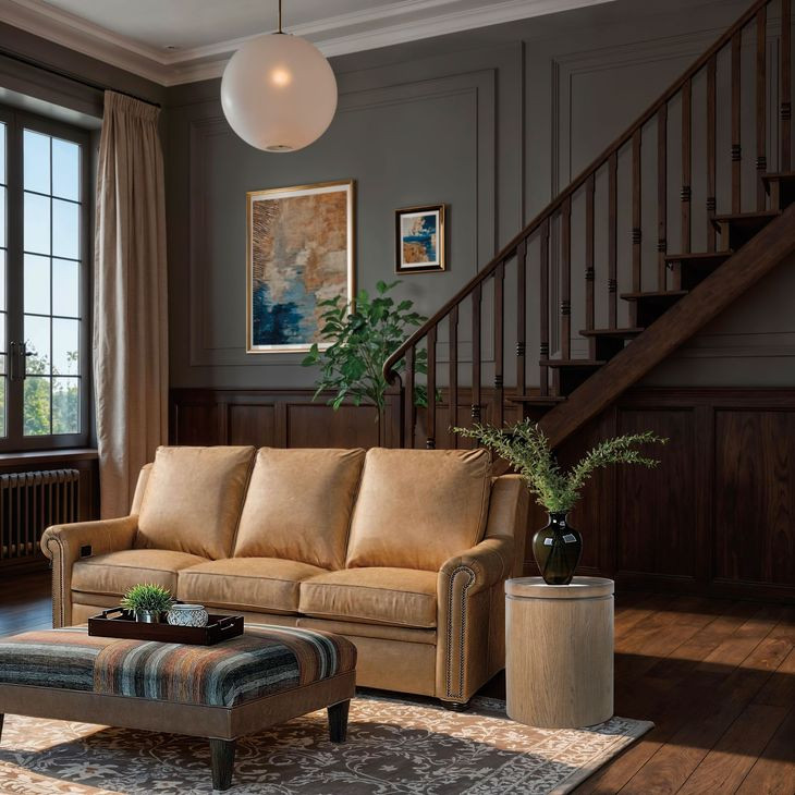 Sonnet Light Earth Tone Round Side Table