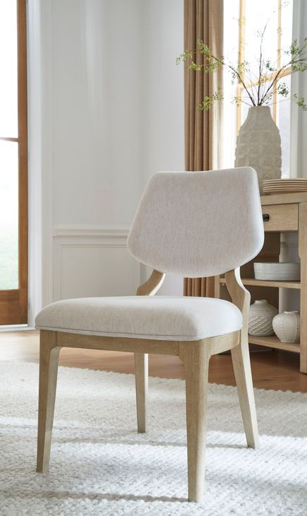 Sunset Cove White Upholstered Side Chair Set of 2