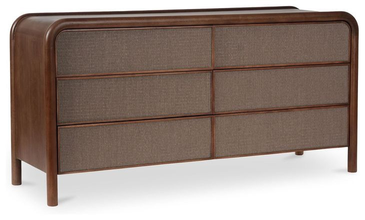 Rye Warm Brown 6 Drawer Dresser