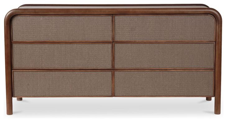 Rye Warm Brown 6 Drawer Dresser