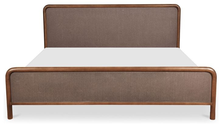Rye Warm Brown King Panel Bed