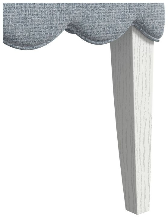 Haven Sea Blue Upholstered Hostess Chair Set of 2