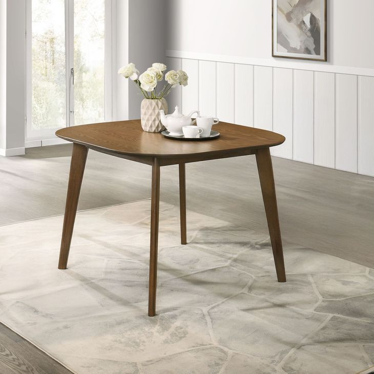 Miller Walnut Square Dining Room Set