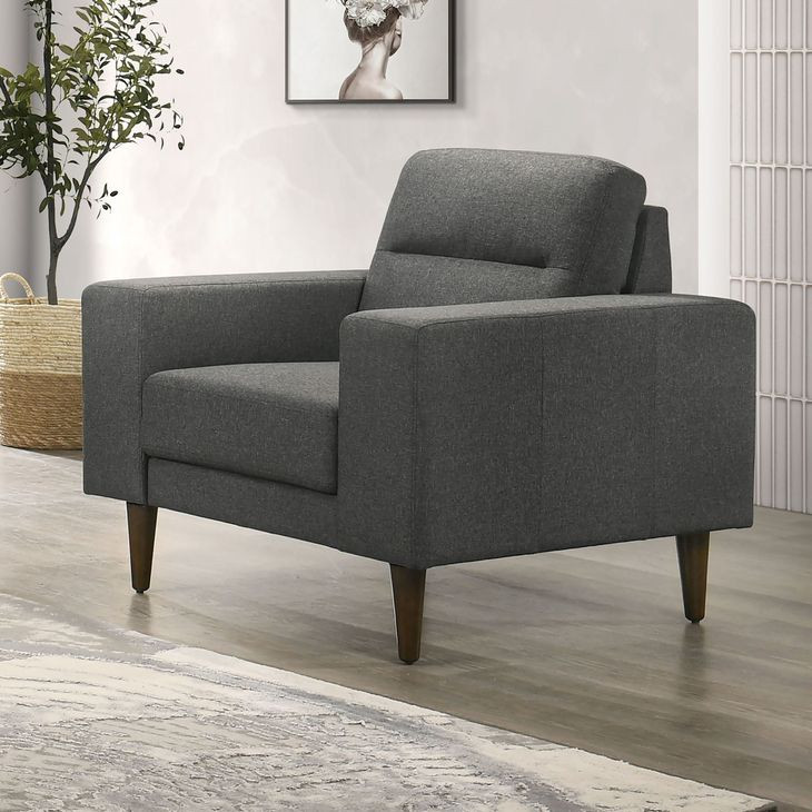 Vale Gray Upholstered Accent Chair