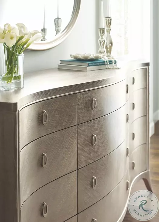 avondale silver dresser Avondale Vanity Dresser with Mirror in Silver 1646-15
