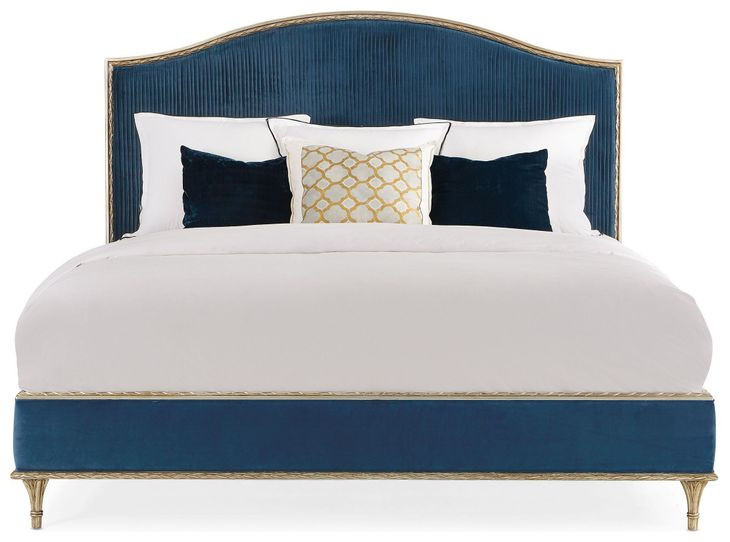 Fontainebleau Aglow Performance Fabric Upholstered Platform Bedroom Set