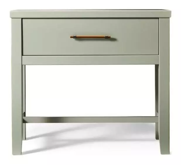 Pure Maple Sage 1 Drawer Bedside Table
