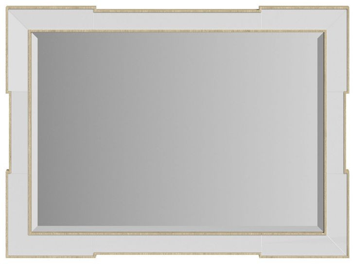 Eave Milk Rectangle Accent Mirror