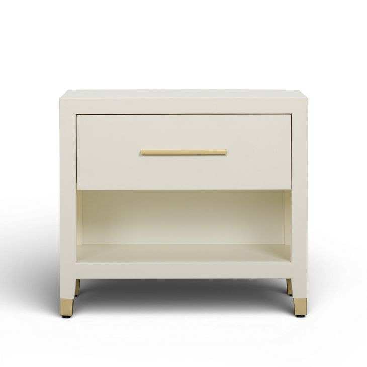 Dani Cream 1 Drawer Open Nightstand