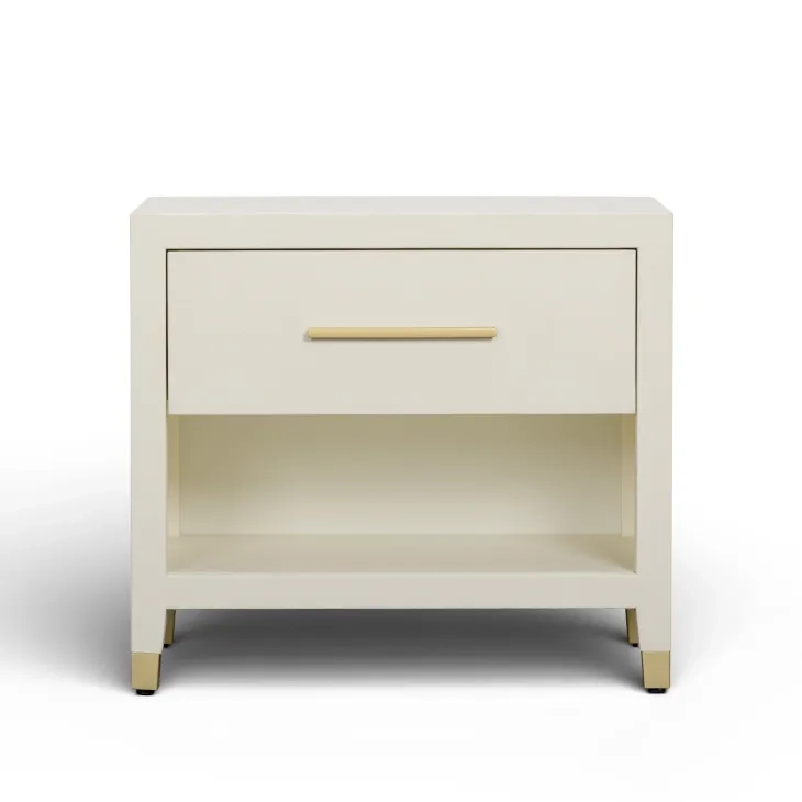 Dani Cream 1 Drawer Open Nightstand