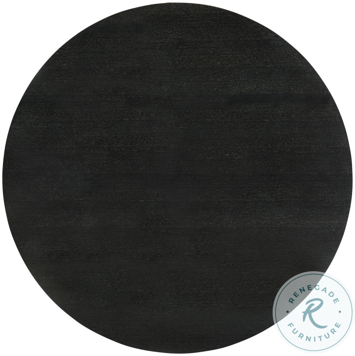 Corso Black Cerused 72" Round Dining Table