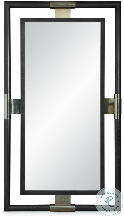 Corso Black Cerused Floor Mirror