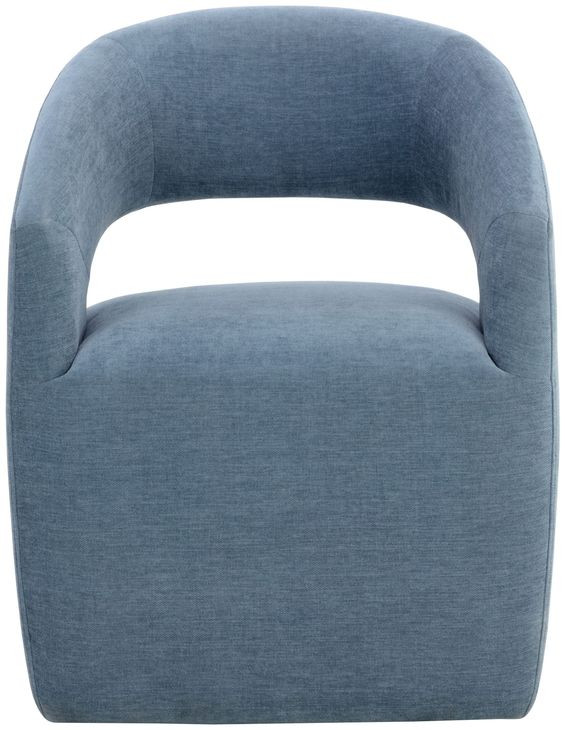 Magnara Danny Iceberg Upholstered Dining Armchair