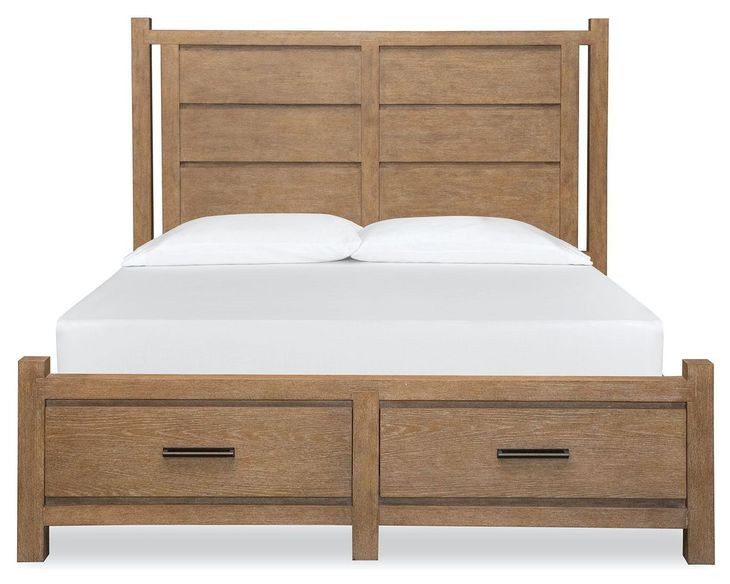 Plum Creek Sierra Brown King Storage Panel Bed