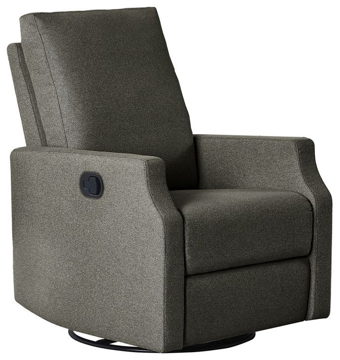 Louie Slate Swivel Glider Recliner